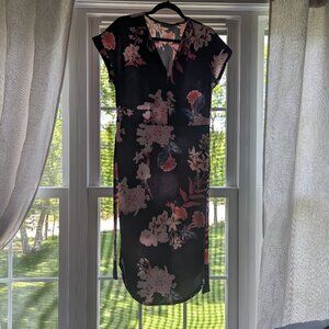Navy Blue floral dress